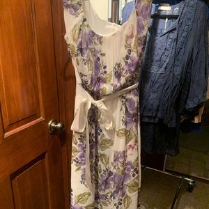 NorthStyle SIZE 4 Purple and Green Floral Dress
